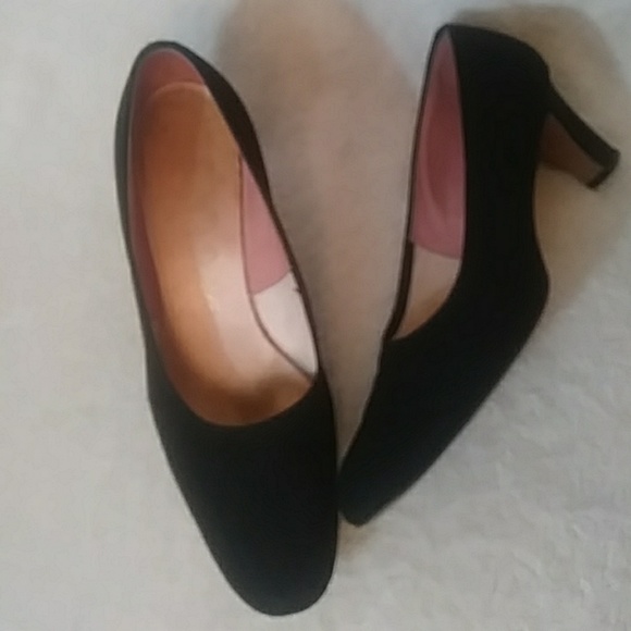Thayer McNeil black fabric heels-sz 9 - Picture 1 of 7